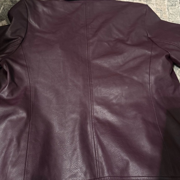 Chicos Women's Moto Leather Jacket - Picture 6 of 8